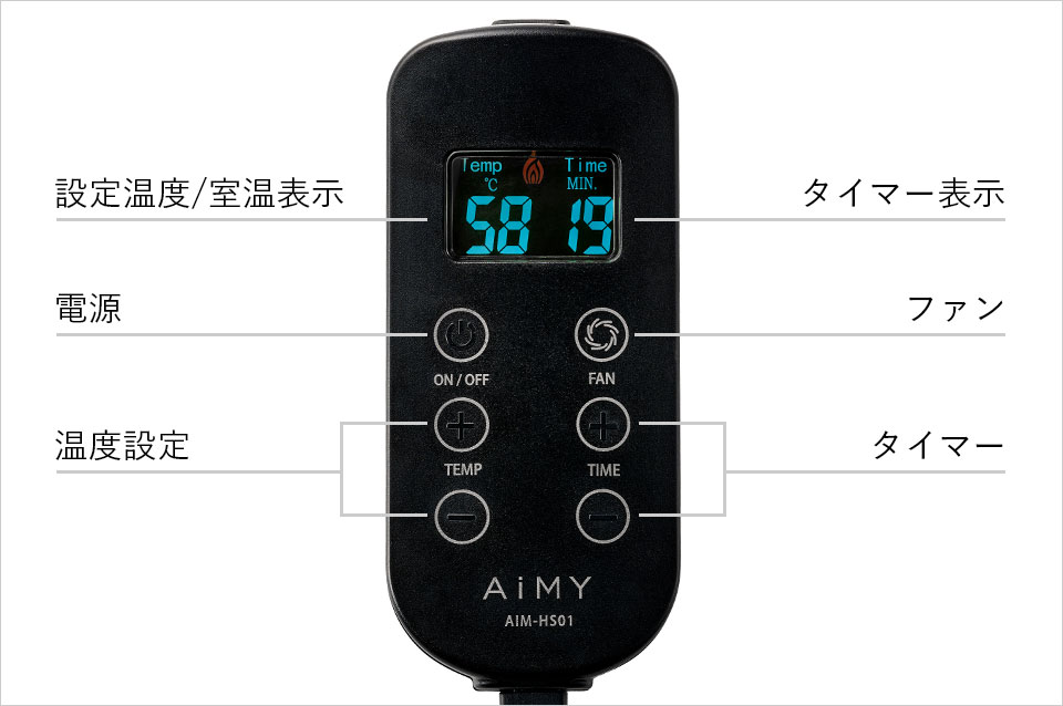 直感で操作しやすいリモコン設計